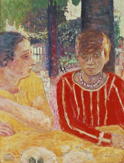 Portret van Madame Reine Natanson en Marthe Bonnard, 1928 door Pierre Bonnard