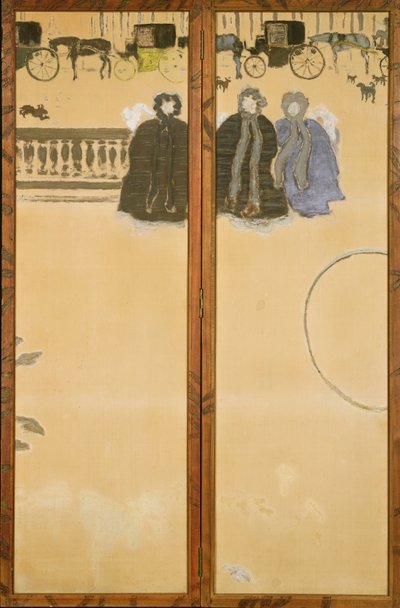 Promenade des Nourrices door Pierre Bonnard
