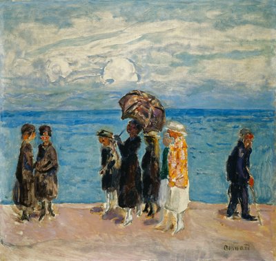 Wandelaars aan de Kust door Pierre Bonnard