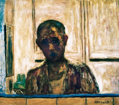Zelfportret in een scheerspiegel door Pierre Bonnard