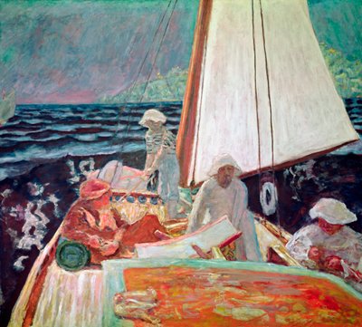 Signac en zijn vrienden zeilen, 1924-25 door Pierre Bonnard