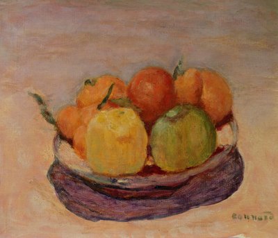 Stilleven met Fruit door Pierre Bonnard