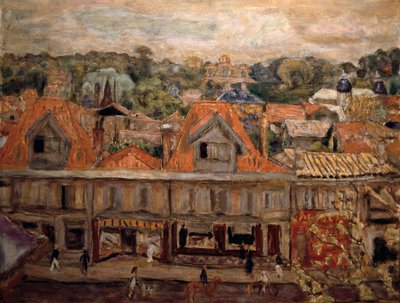 Straat in Arcachon door Pierre Bonnard