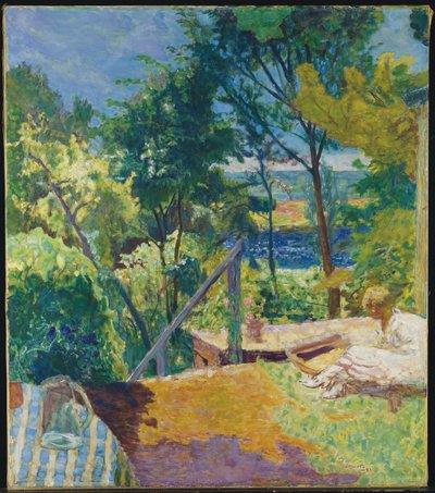 Terras in Vernon door Pierre Bonnard