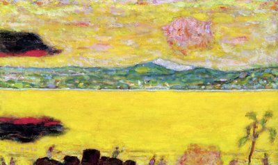 De Golf van St. Tropez bij zonsondergang, 1937 door Pierre Bonnard
