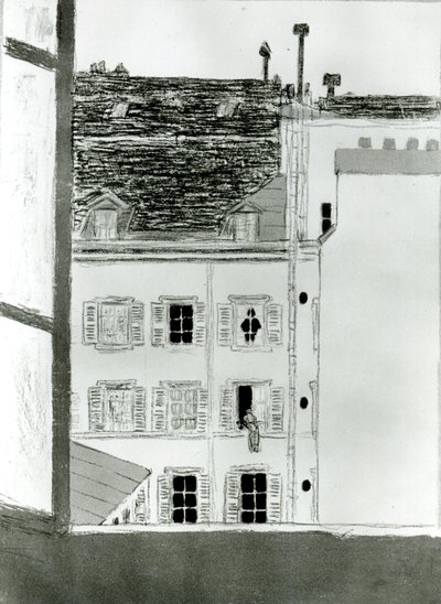 Het Huis in de Binnenplaats door Pierre Bonnard