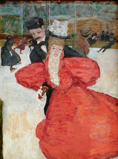De ijsbaan of de schaatsers, c.1896-98 door Pierre Bonnard