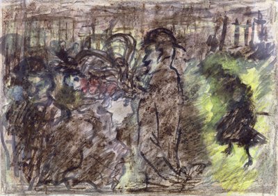Het plein, avond, 1899 door Pierre Bonnard