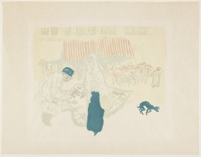 De Groenteverkoper, ca. 1897 (gepubliceerd 1899) door Pierre Bonnard