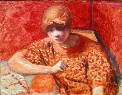 De oranje blouse door Pierre Bonnard