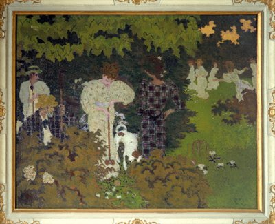 Schemering of Croquetpartij door Pierre Bonnard