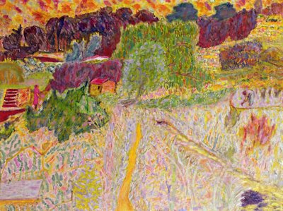 Uitzicht vanuit het atelier van de kunstenaar, Le Cannet, 1945 door Pierre Bonnard