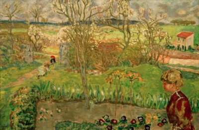 Vroeg Voorjaar (Les Pensées) door Pierre Bonnard