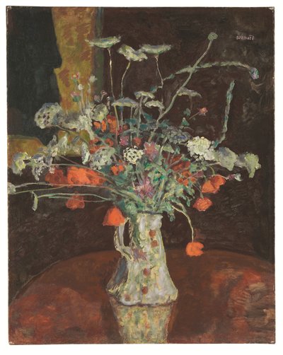 Wilde bloemen, schermbloemen en klaprozen, ca. 1912 (olieverf op doek) door Pierre Bonnard