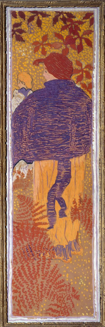 Vrouw bij de pelerine door Pierre Bonnard