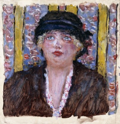Vrouw met een Hoed, c.1920 door Pierre Bonnard