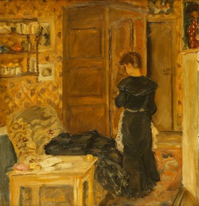 Vrouw in een Interieur door Pierre Bonnard