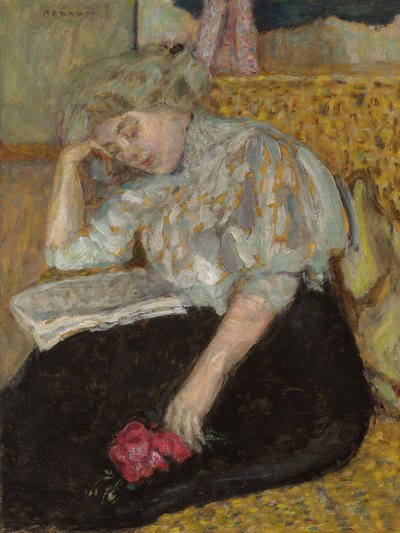 Vrouw met roos; Femme à la rose, 1908 door Pierre Bonnard