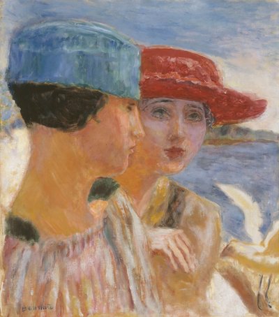 Meisjes met een meeuw, 1917 door Pierre Bonnard