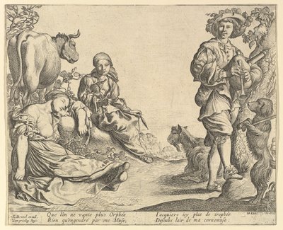 Doedelzakspeler door Pierre Brebiette