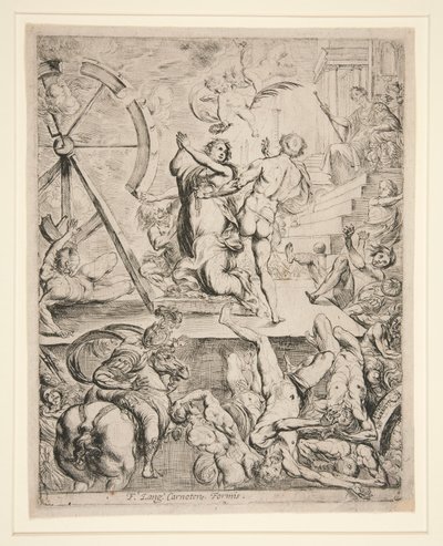 Het martelaarschap van Sint Catharina van Alexandrië door Pierre Brebiette