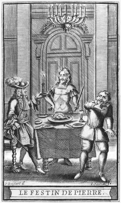 Don Juan en de Commendatore, frontispice illustratie uit 