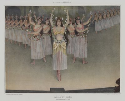 Samson en Delila door Pierre Carrier Belleuse