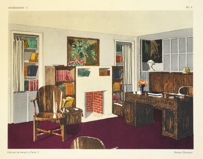 Cabinet de travail I, in Parijs, illustratie uit 