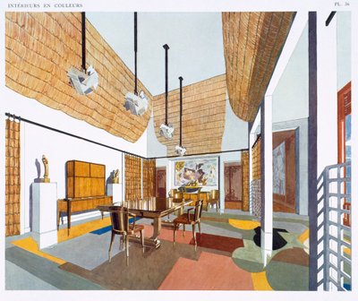 Eetkamer in koloniale stijl, uit 