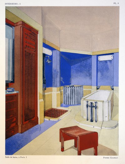 Salle de bains I, een Parijs, illustratie uit 