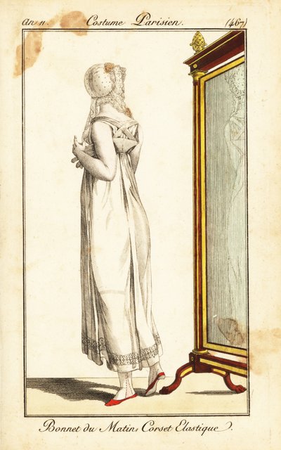 Merveilleuse voor een spiegel, Parijs door Pierre Charles Baquoy