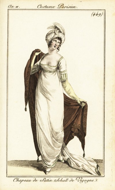 Merveilleuse in operajurk, Parijs door Pierre Charles Baquoy