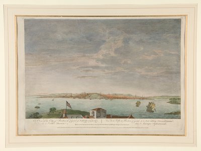 Een Uitzicht op de Stad Boston, de Hoofdstad van New England, in Noord-Amerika door Pierre Charles Canot