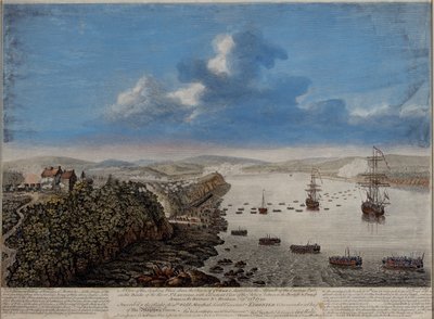 Een Uitzicht op de Landingsplaats boven de Stad Quebec beschrijvend de Aanval...op de Hauteurs D