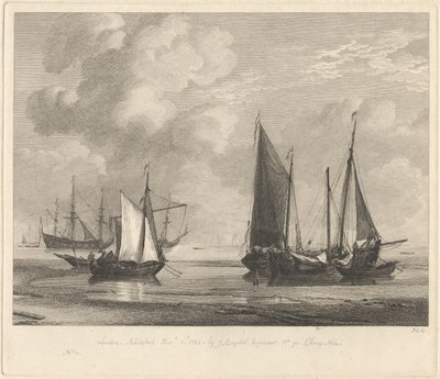 Marinestudie nr. 2 door Pierre Charles Canot