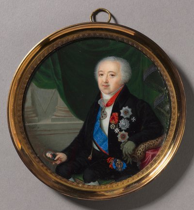 Portret van Prins Alexander Bezborodko door Pierre Charles Cior