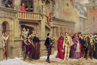 Henri III en de Hertog van Guise, 1855 door Pierre Charles Comte