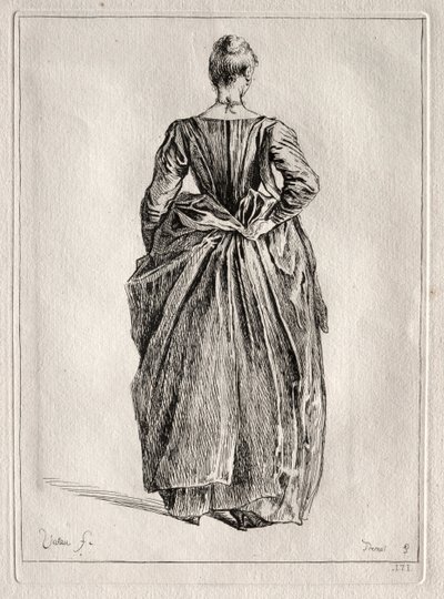 Studie van een Vrouw van Achteren door Pierre Charles Trémolière