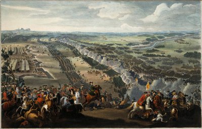 De Slag bij Poltava op 27 juni 1709 door Pierre Denis II Martin