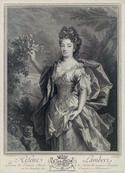 Helene de Motteville door Pierre Drevet