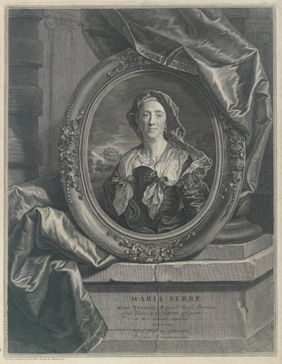 Madame Marie Rigaud (Maria Serre) door Pierre Drevet