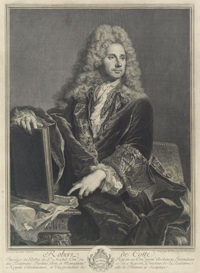 Robert de Cotte door Pierre Drevet