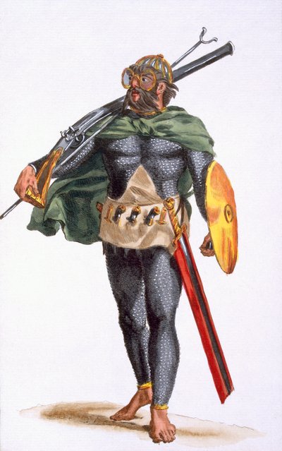 Een krijger van de Kaapverdische eilanden, uit 