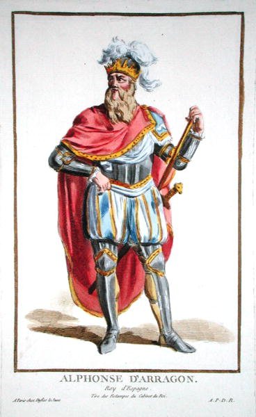 Alfonso V (1396-1458) Koning van Aragon en Sicilië, uit 