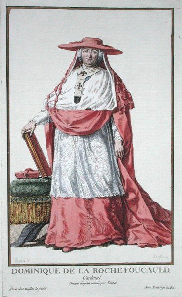 Kardinaal Dominique de la Rochefoucauld (1712-1800) uit 