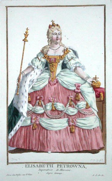 Elizabeth Petrovna (1709-62) Keizerin van Rusland (1741-62) uit 