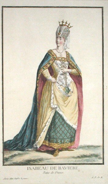 Koningin Isabelle van Beieren (1371-1435) uit 