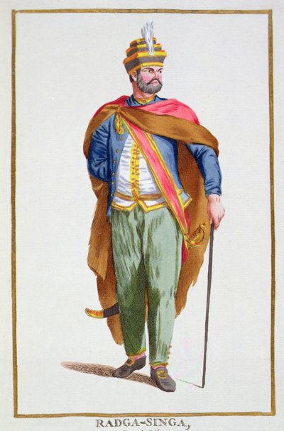 Raja-Singa Koning van Ceylon uit 
