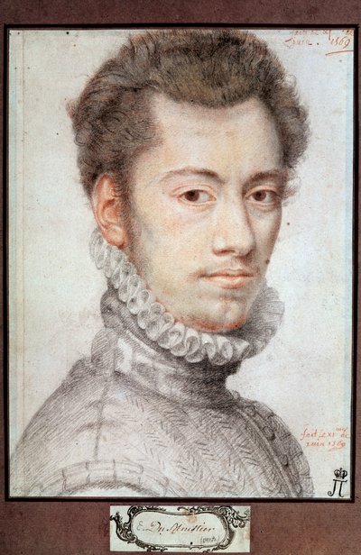 Portret van Etienne Dumoustier, ca. 1570 door Pierre Dumonstier I