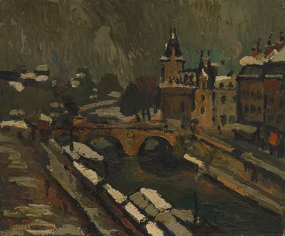 Parijs in de winter door Pierre Dumont